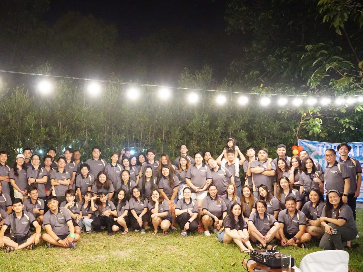 A wider TopData group at a company gathering